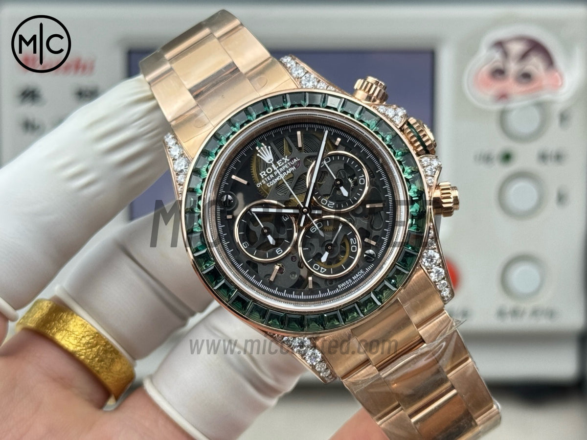 Daytona Emerald Skeleton Dial 40mm – Handcrafted Version