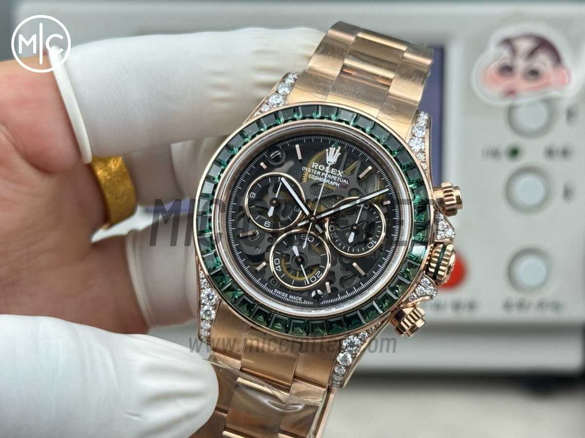 Daytona Emerald Skeleton Dial 40mm – Handcrafted Version