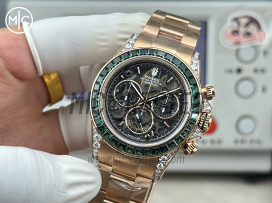 Daytona Emerald Skeleton Dial 40mm – Handcrafted Version
