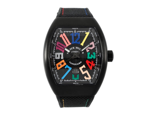 Vanguard V45 PVD Black Dial Colors Markers on Black Nylon Strap – Premium Edition