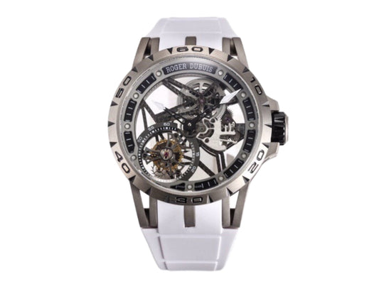 Roger Dubuis Excalibur Spider Skele Flying Tourb TI/RU Blk/Wht – Premium Edition