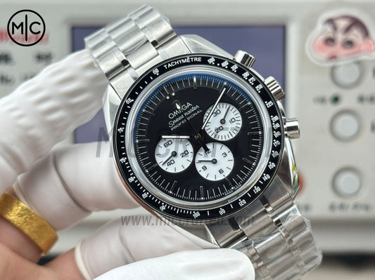 Speedmaster Professional 42mm Black Dial on SS Bracelet – Premium Edition