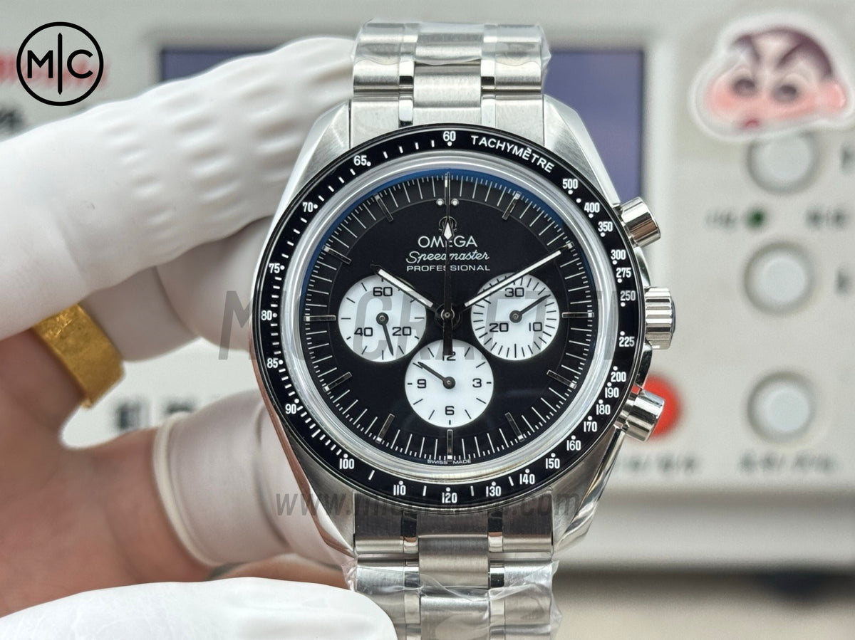 Speedmaster Professional 42mm Black Dial on SS Bracelet – Premium Edition