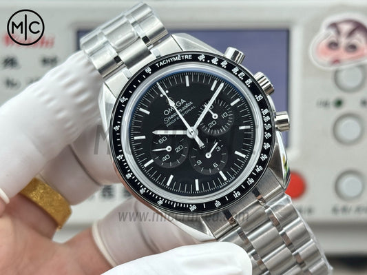 Speedmaster Professional 42mm Black Dial on SS Bracelet – Premium Edition
