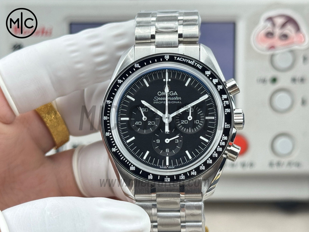 Speedmaster Professional 42mm Black Dial on SS Bracelet – Premium Edition