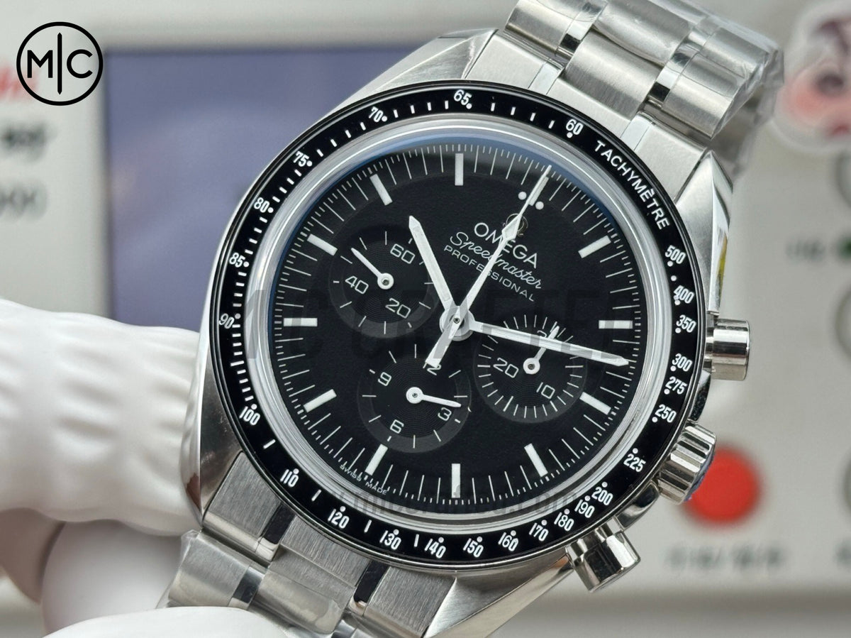 Speedmaster Professional 42mm Black Dial on SS Bracelet – Premium Edition