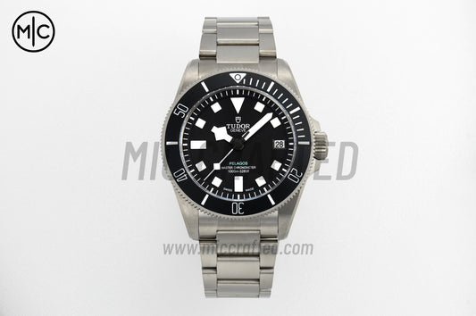 Pelagos Ultra 43mm Titanium Black Dial on Titanium Bracelet – Premium Edition