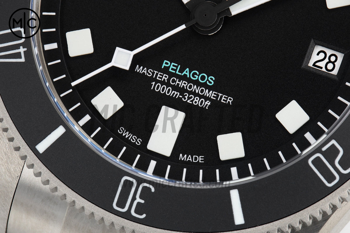 Pelagos Ultra 43mm Titanium Black Dial on Titanium Bracelet – Premium Edition