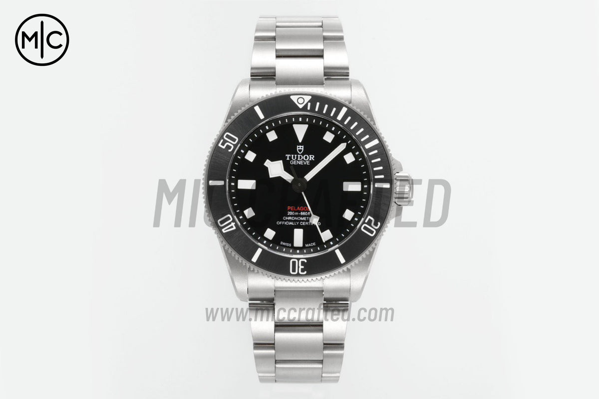 Pelagos 39mm Titanium Black Dial on Titanium Bracelet – Premium Edition