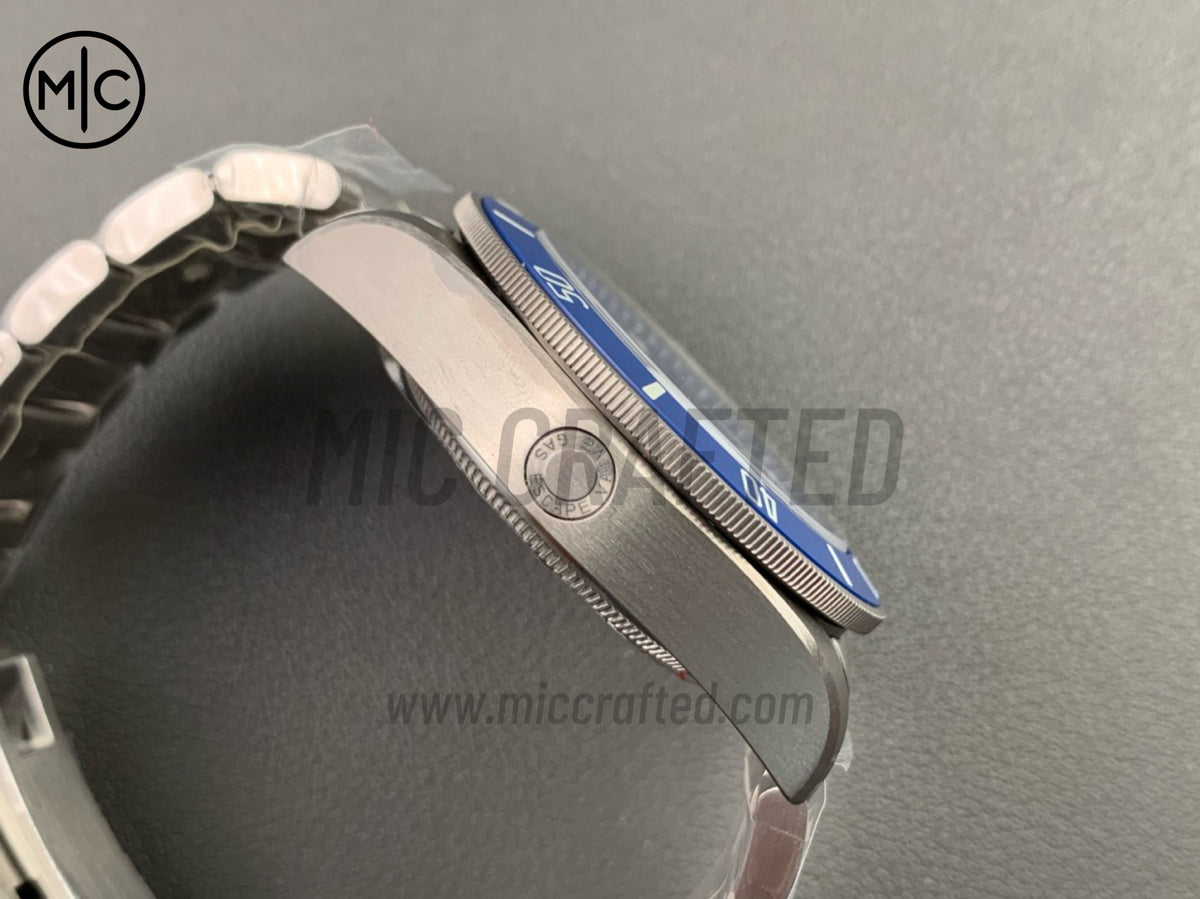 Pelagos 42mm Titanium Blue Ceramic Blue Dial on Titanium Bracelet  – Premium Edition