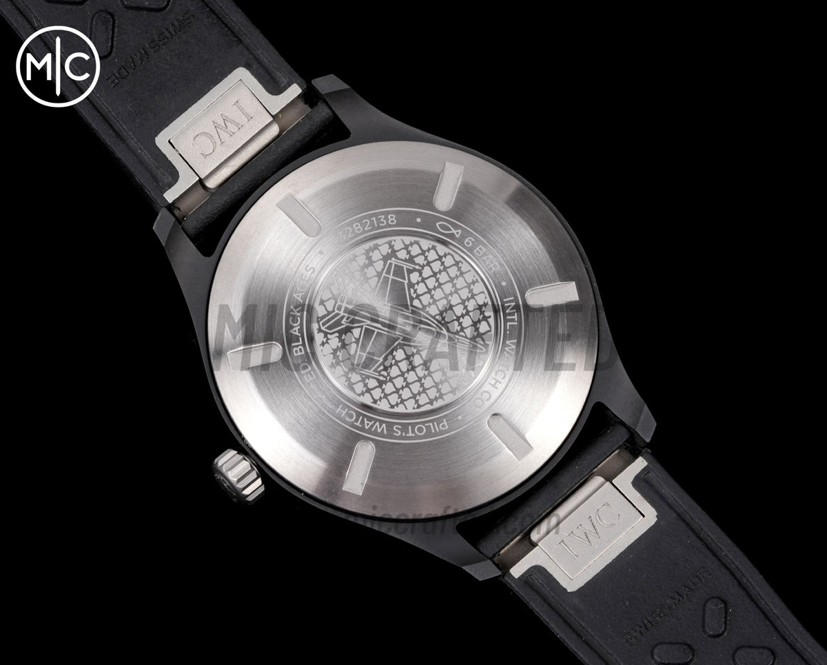 Pilot 41mm Black Aces PVD IW326905 on Black Rubber Strap – Premium Edition