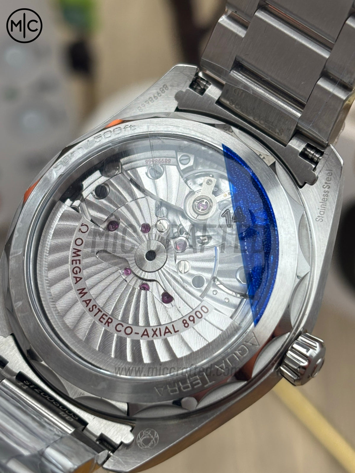 Aqua Terra 150M 41mm Master Chronometers Light Blue Dial Blue Hand on SS Bracelet – Premium Edition