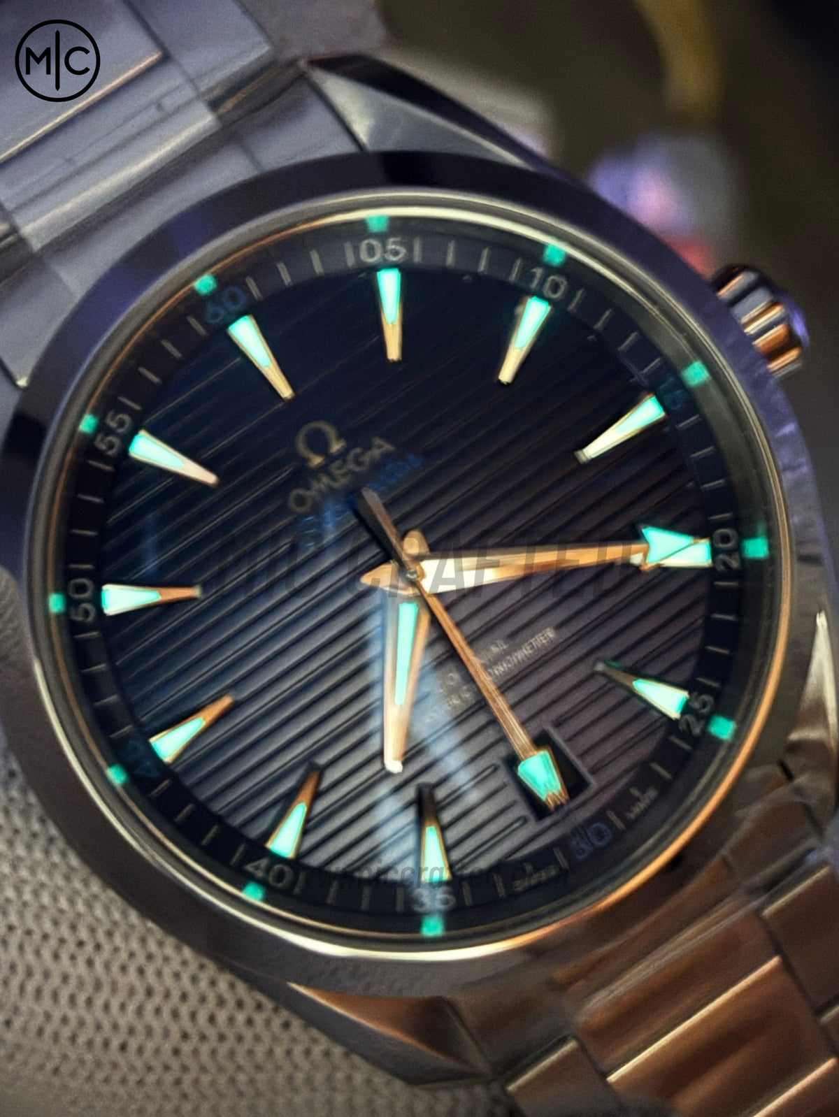 Aqua Terra 150M 41mm Master Chronometers Deep Blue Dial Silver Hand on SS Bracelet – Premium Edition