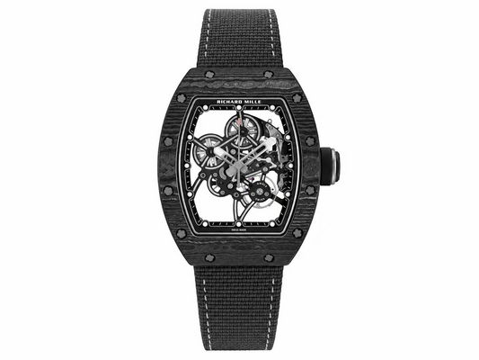 Richard Mille RM55-01 Black Carbon TPT Handcrafted Edition on Black Nylon Strap — RMUL4 Movement