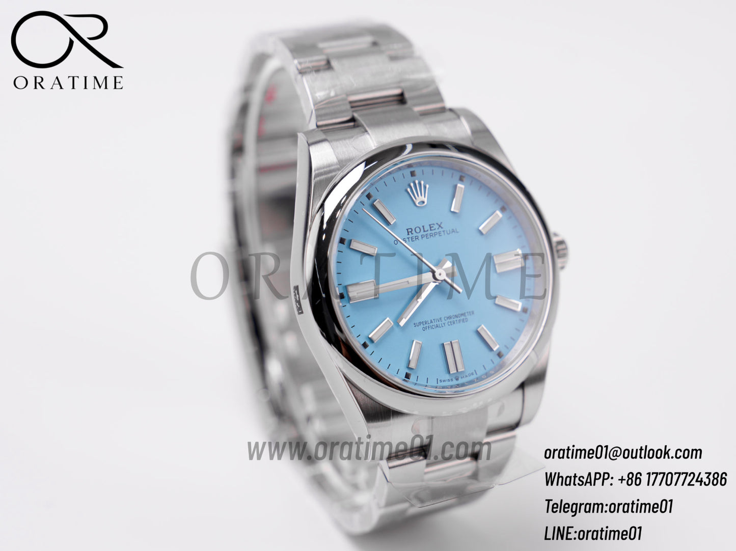 Oyster Perpetual 41mm Tiffany Blue Dial 124300 – Premium Edition