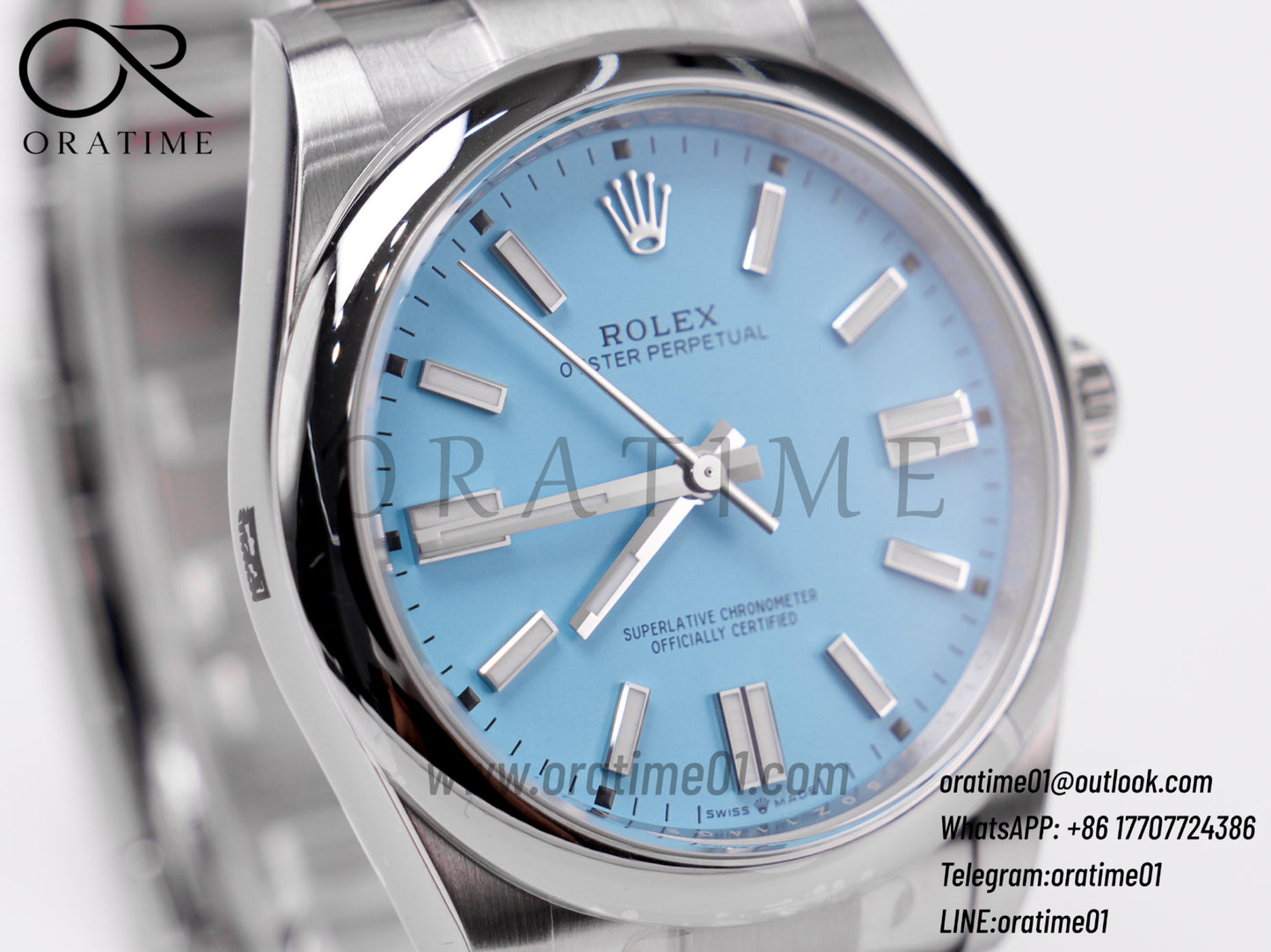 Oyster Perpetual 41mm Tiffany Blue Dial 124300 – Premium Edition