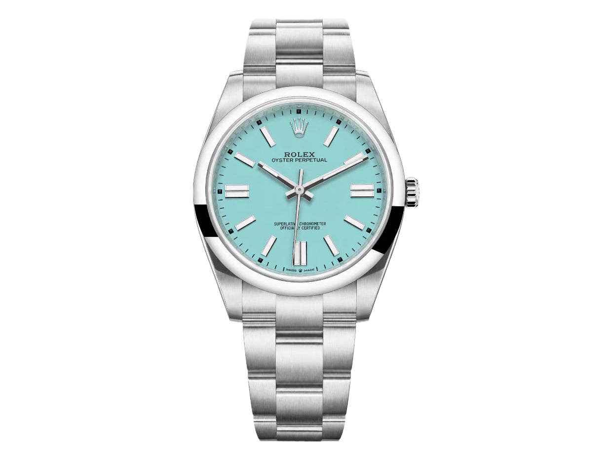 Oyster Perpetual 41mm Tiffany Blue Dial 124300 – Premium Edition