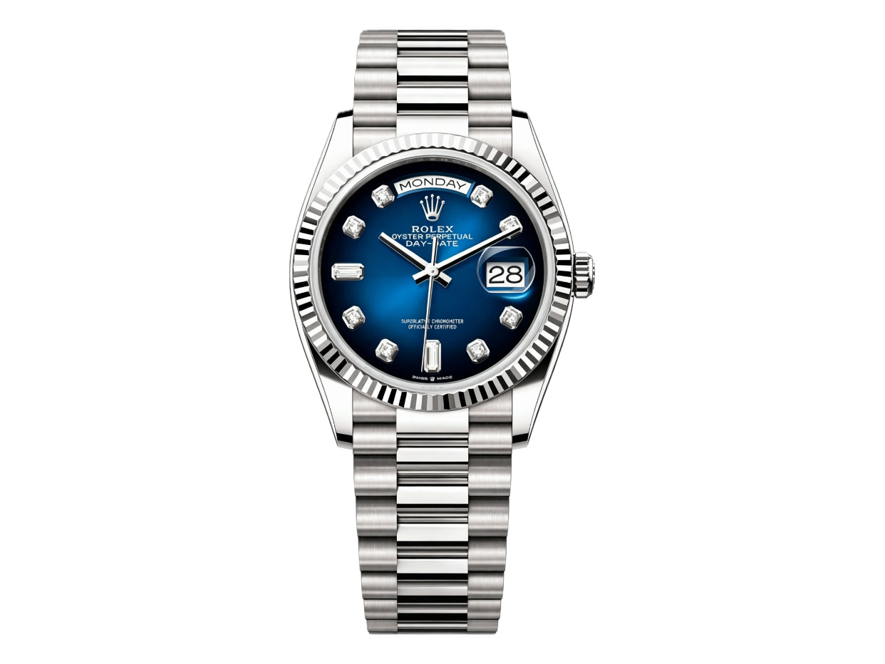 DayDate 36mm Blue Gradient Dial 128239 – Premium Edition