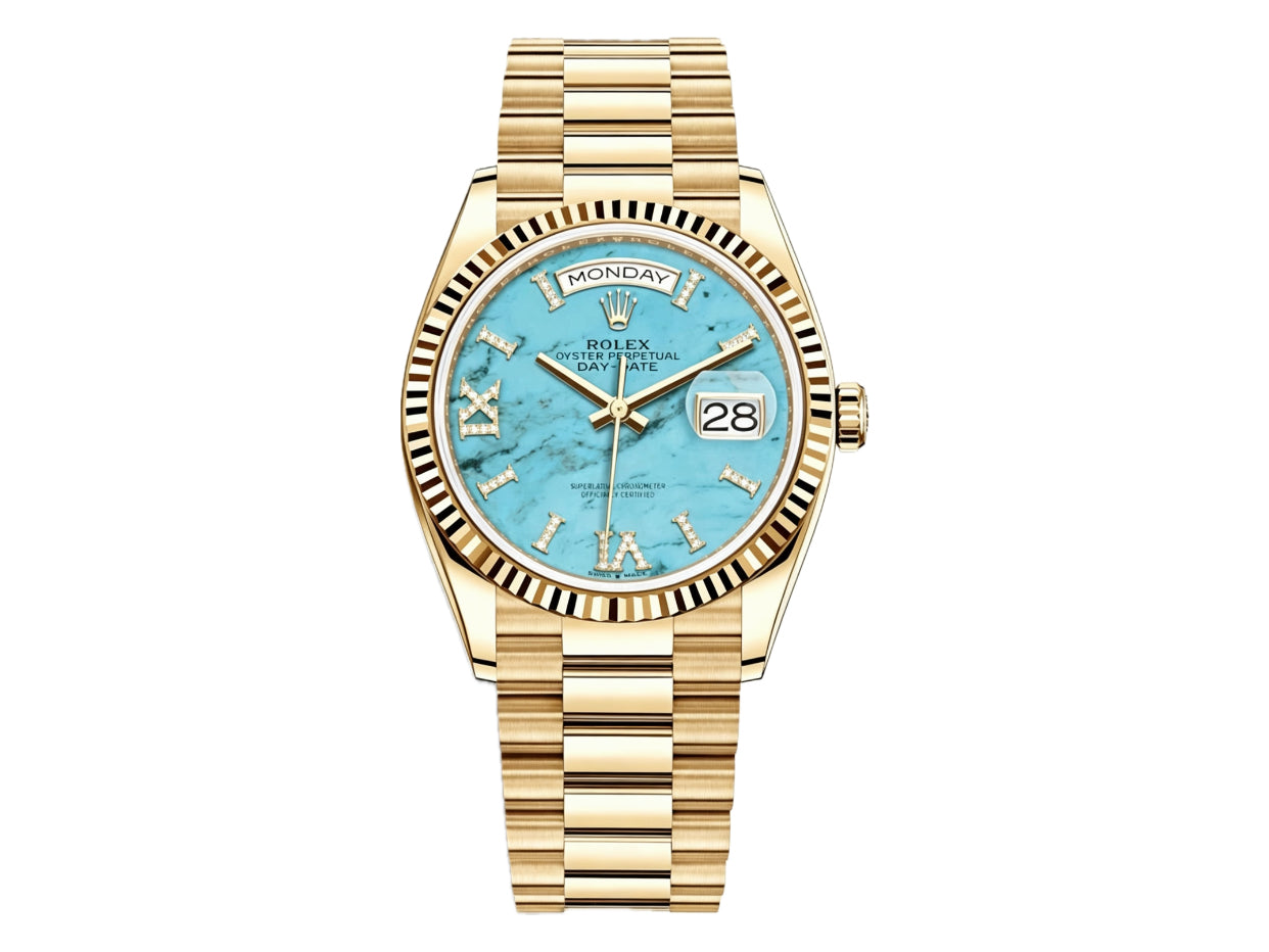 DayDate 36mm Turquoise Dial 128238 – Premium Edition