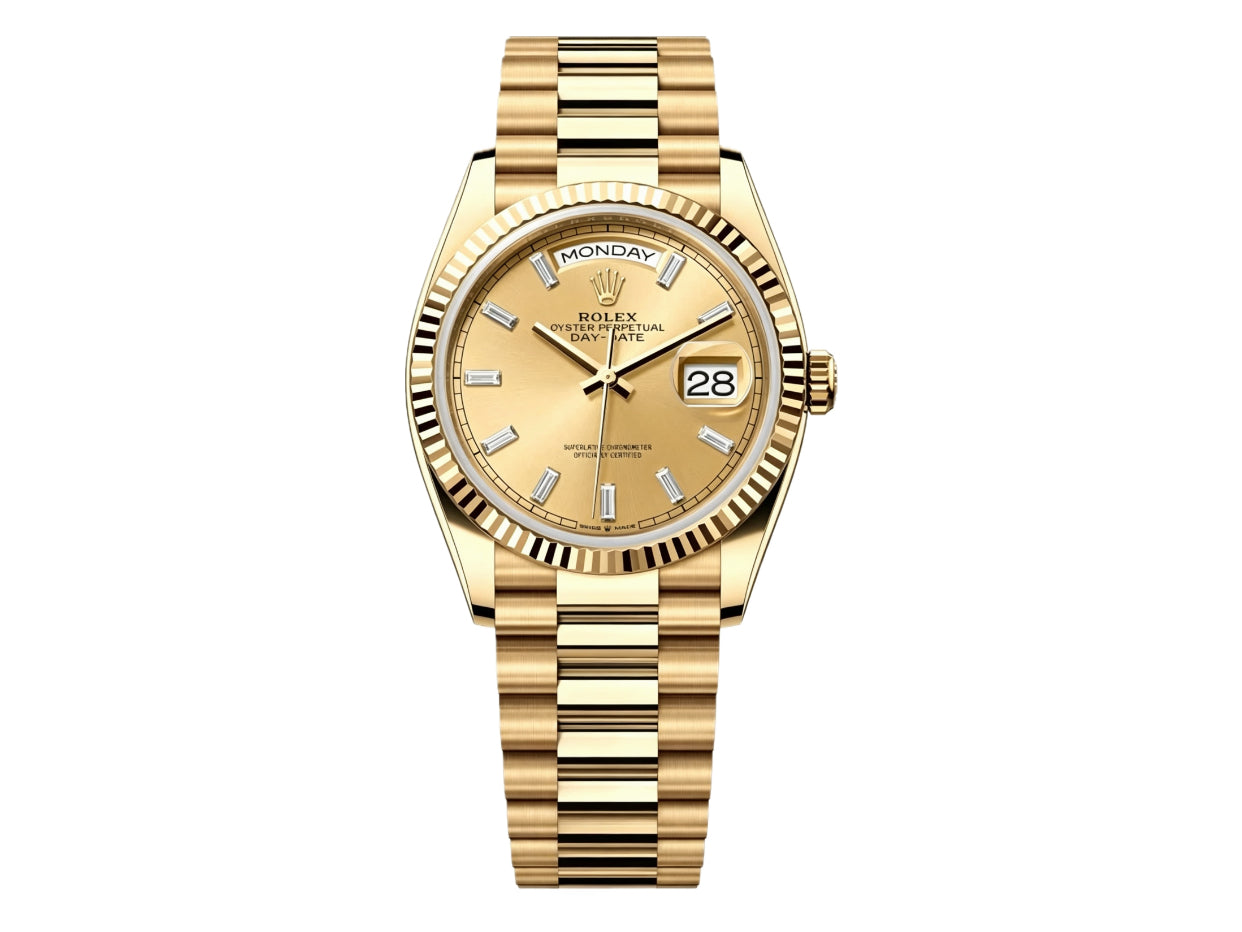 DayDate 36mm Yellow Dial 128238 – Premium Edition