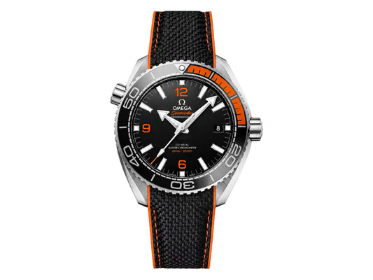Planet Ocean 43.5mm Black/Orange Bezel Black Dial – Premium Edition