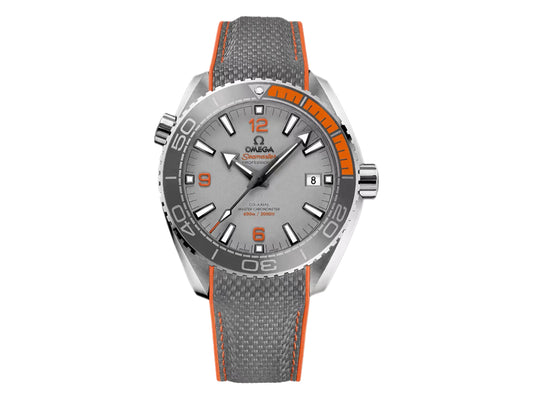 Planet Ocean 43.5mm Titanium Black/Orange Bezel Gray Dial – Premium Edition
