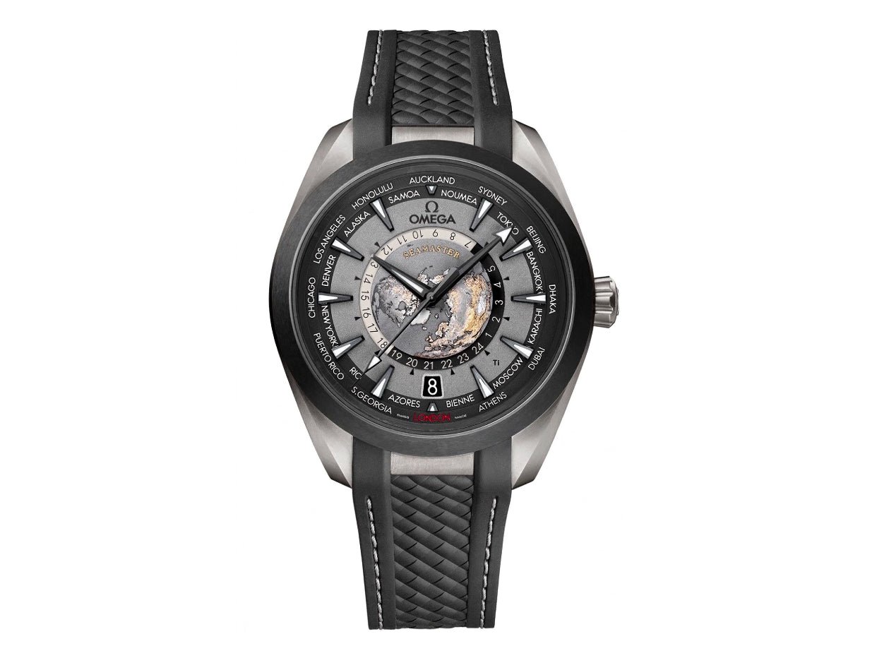 Aqua Terra GMT Worldtimer 43mm Titanium – Premium Edition