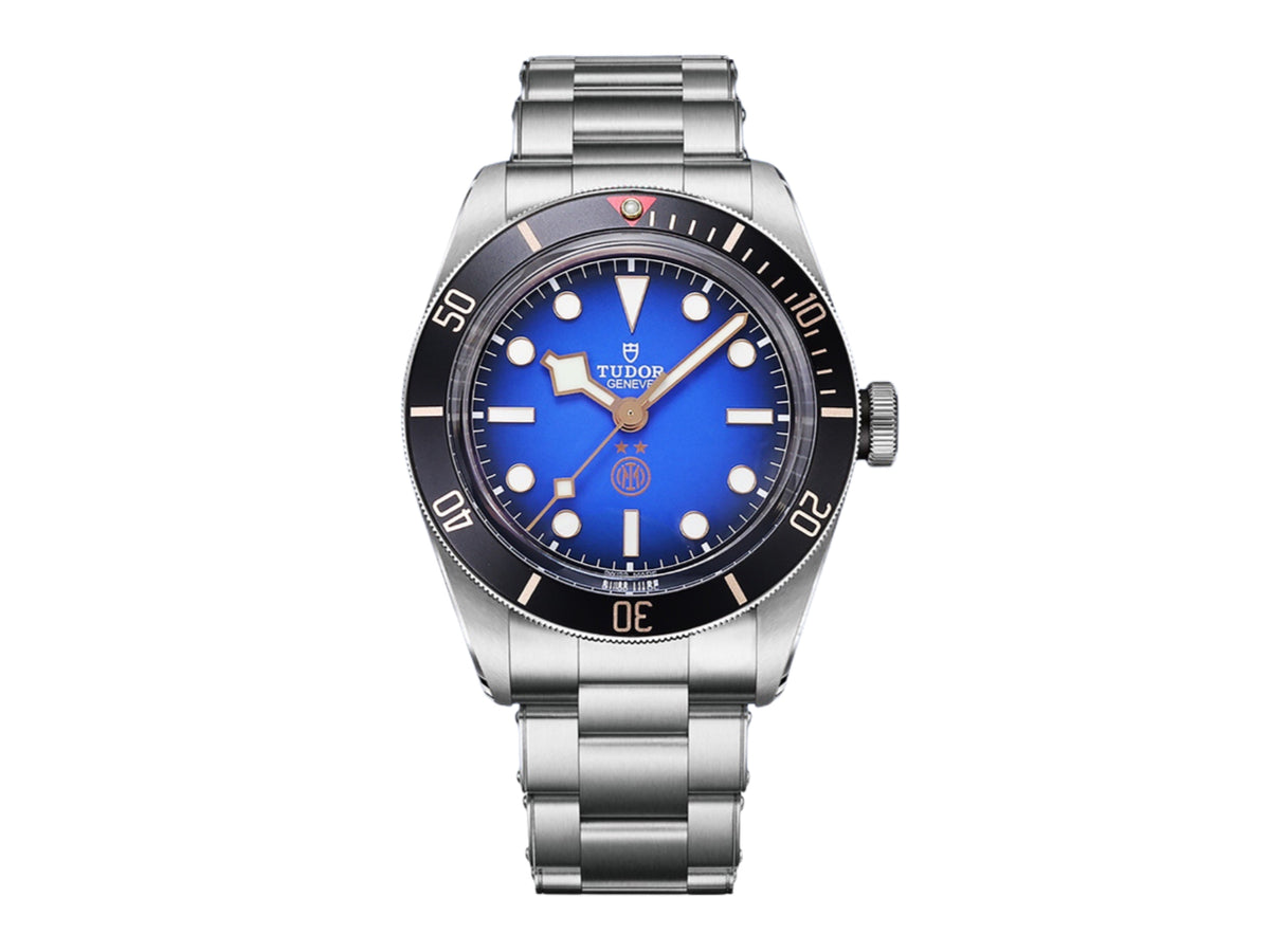 Black Bay Fifty Eight 39mm「國際米蘭」SS 藍色錶盤配鉚釘錶鏈 - 尊享版