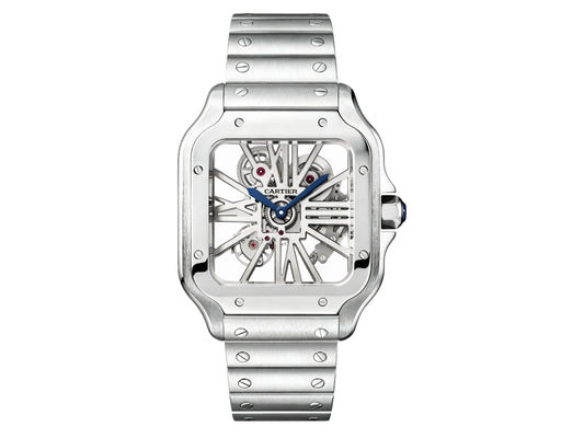 Santos Skeleton 40mm SS Skeleton Dial on SS SmartLink Bracelet – Premium Edition