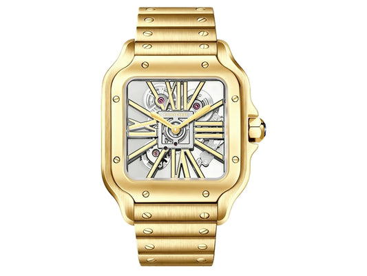 Santos Skeleton 40mm RG Skeleton Dial on RG Bracelet – Premium Edition