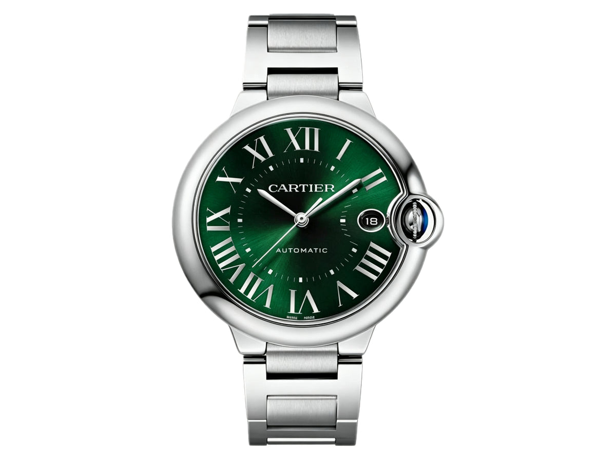 Ballon Bleu 42mm SS 綠色紋理錶盤配 SS 錶鏈 - 尊享版