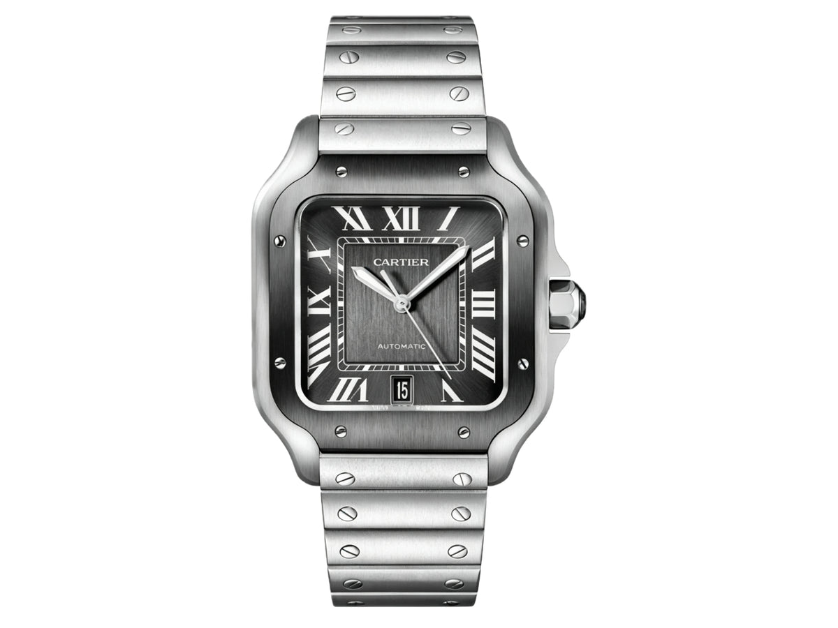 Santos De Cartier 40mm 灰色錶盤配 SmartLinks 錶鏈 - 尊享版