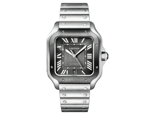 Santos De Cartier 40mm Gray Dial on SmartLinks Bracelet – Premium Edition