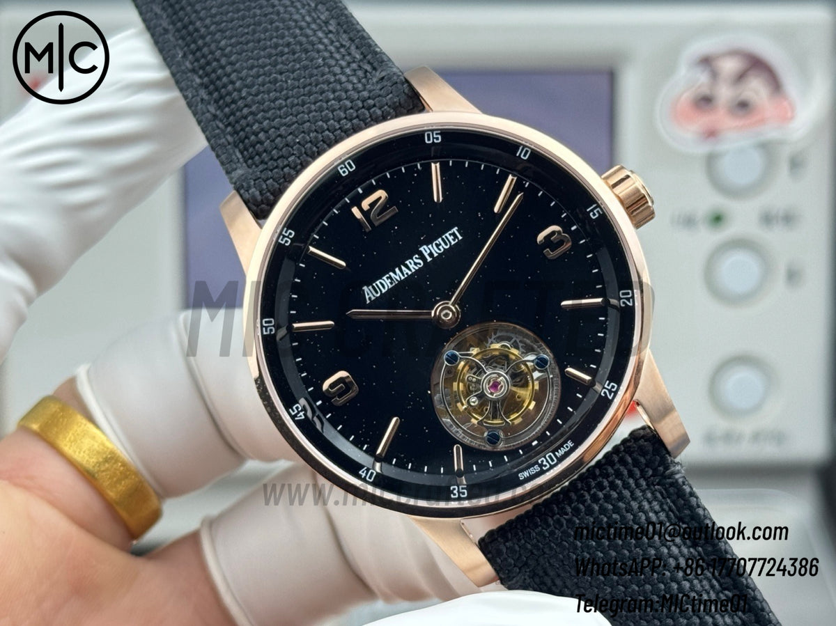 Code 11.59 26396OR 41mm 陀飛輪 RG 星空錶盤 黑色尼龍錶帶 – 尊貴版