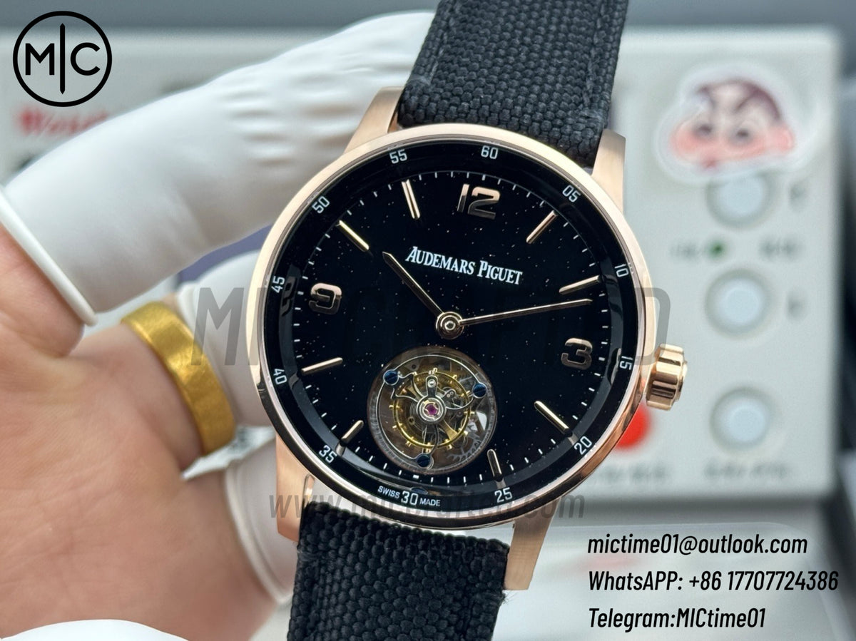 Code 11.59 26396OR 41mm 陀飛輪 RG 星空錶盤 黑色尼龍錶帶 – 尊貴版