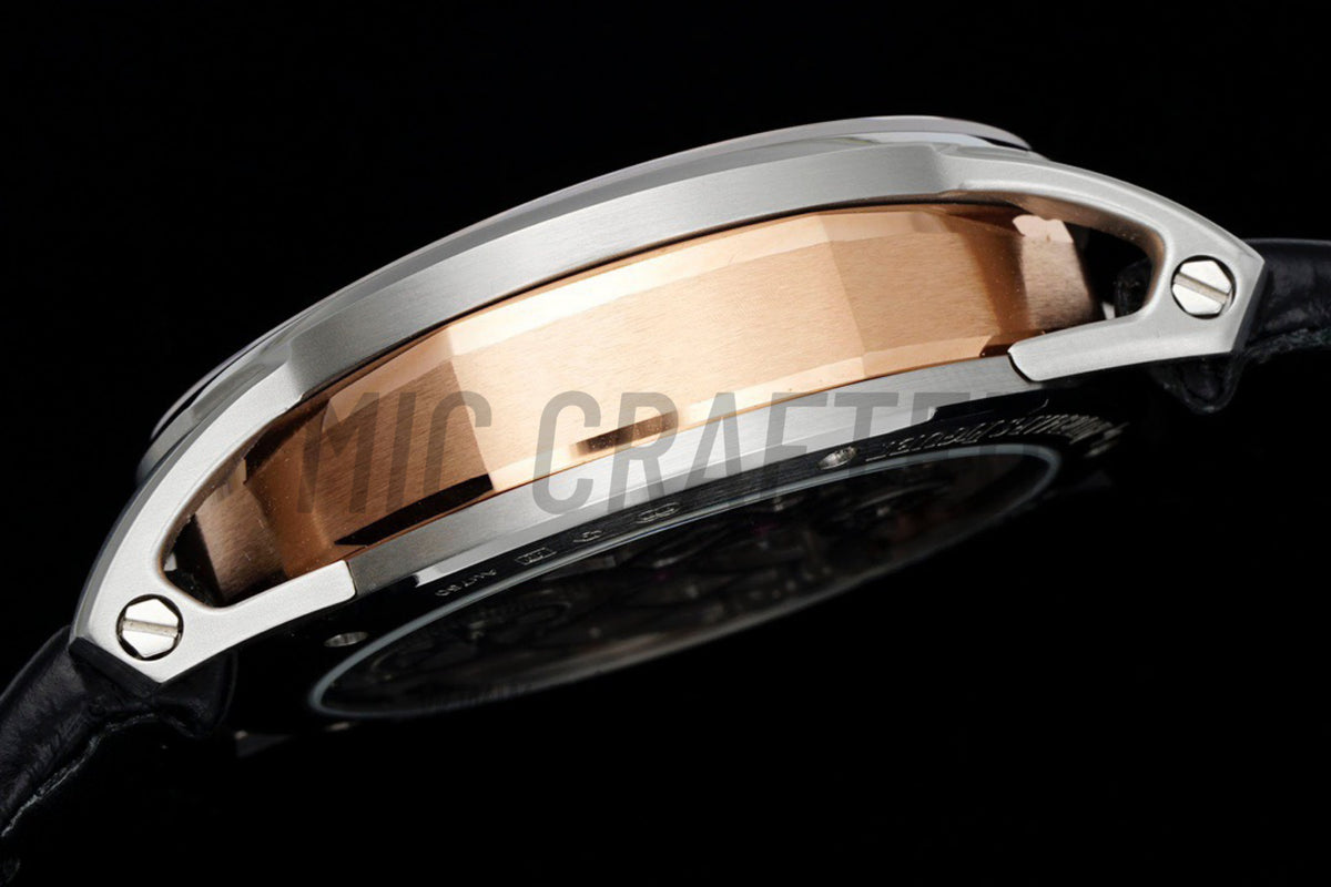 Code 11.59 41mm 26600 陀飛輪 SS／RG 鏤空錶盤 黑色皮革錶帶 – 尊貴版