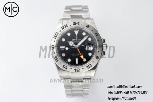 Explorer II 42mm 226570 904L SS Black Dial on Bracelet – Premium Edition