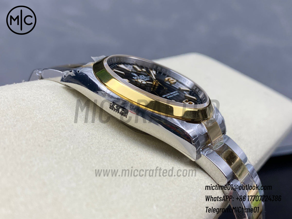 Explorer 124273 36mm 904L Steel Black Dial on SS/YG Bracelet – Premium Edition