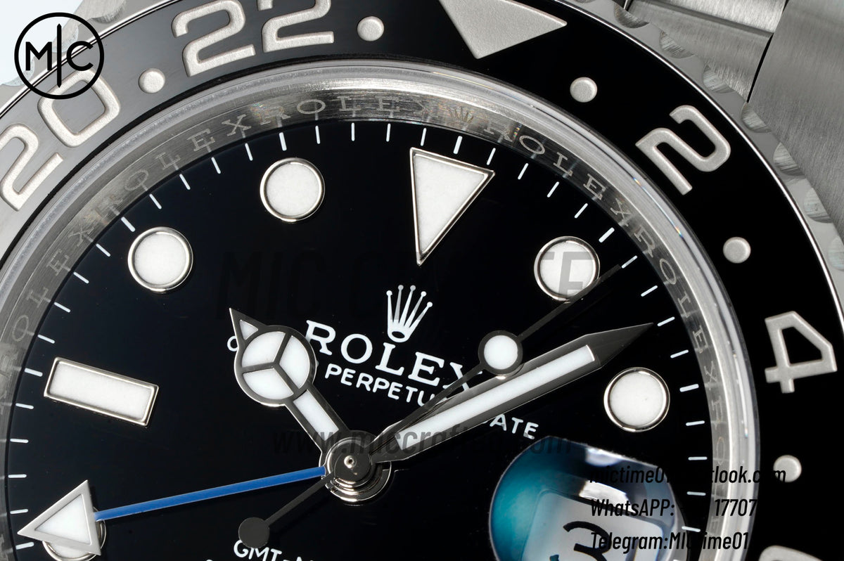 GMT-Master II 126710 BLNR 904L 精鋼，搭配蠔式五珠錶帶 - 高級版