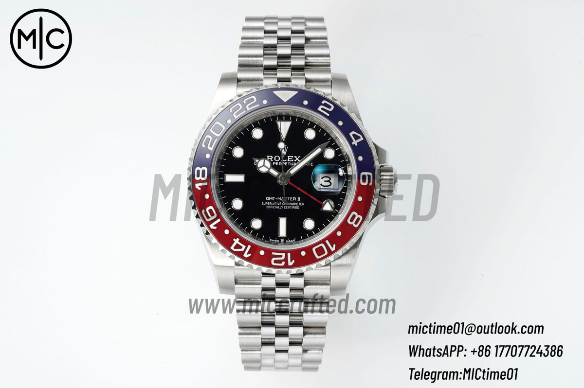 GMT-Master II 126710 BLRO 904L Steel on Jubilee Bracelet – Premium Edition
