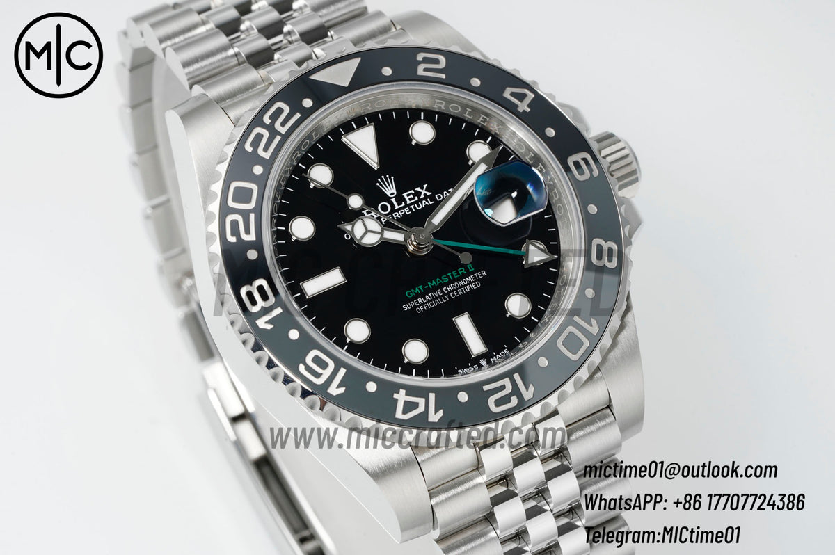 GMT-Master II 126710 GRNR 904L Steel on Jubilee Bracelet – Premium Edition
