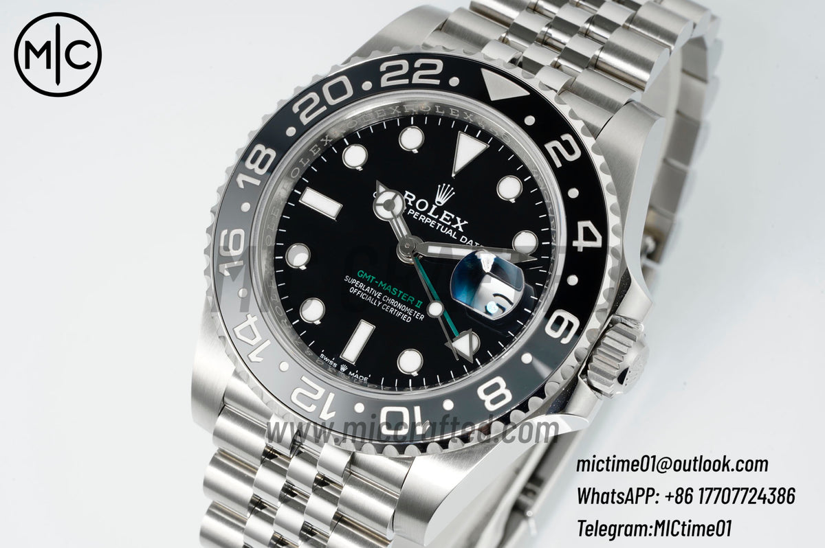 GMT-Master II 126710 GRNR 904L Steel on Jubilee Bracelet – Premium Edition
