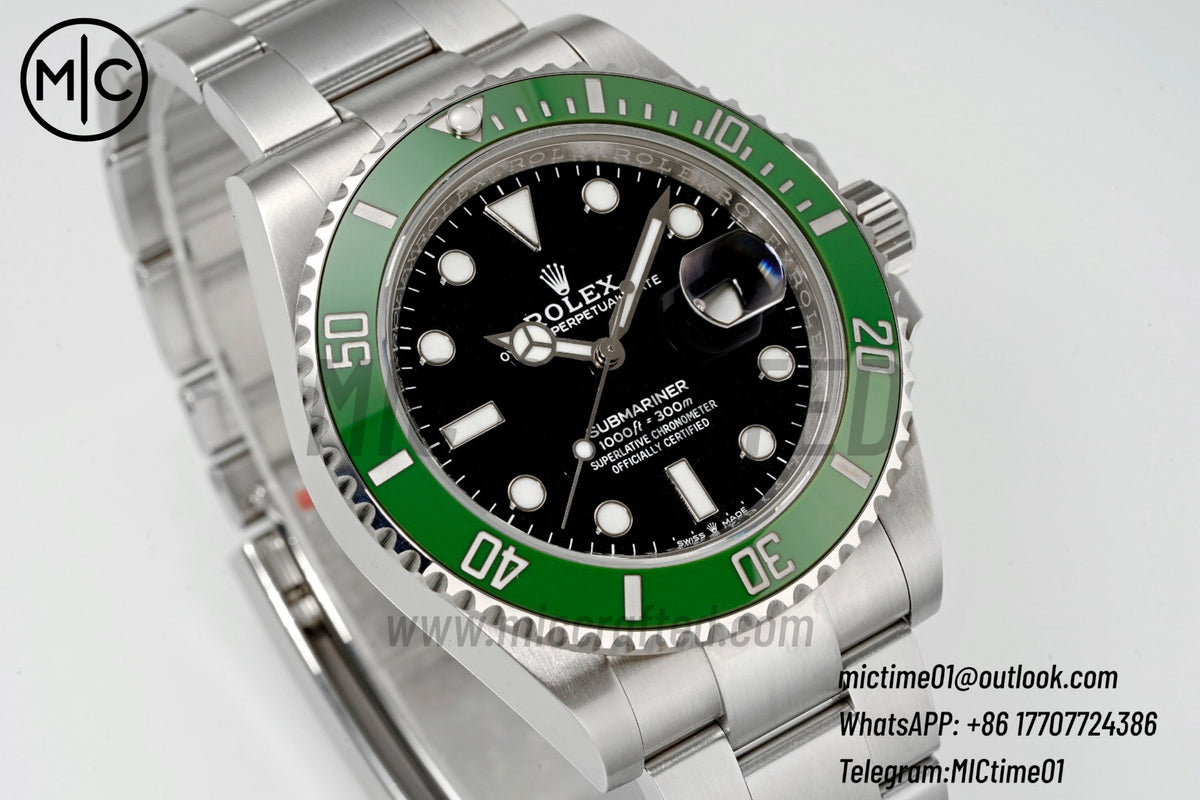 Submariner 41mm 126610 LV Kermit 904L SS Case and Bracelet MK2 – Premium Edition
