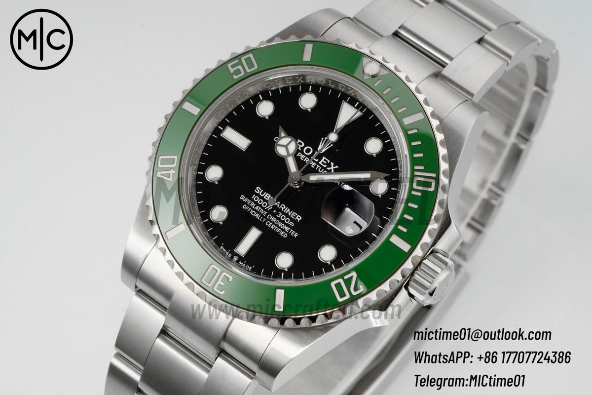 Submariner 41mm 126610 LV Kermit 904L SS Case and Bracelet MK2 – Premium Edition