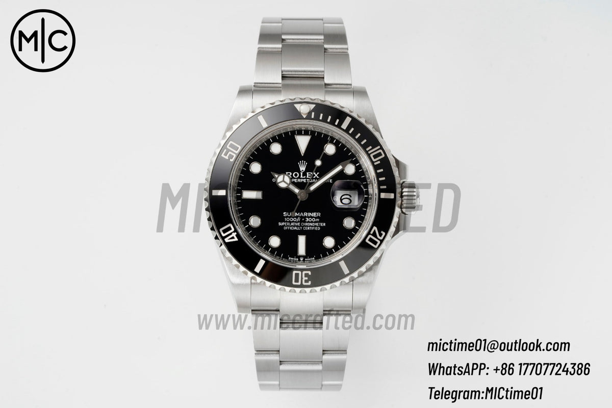 Submariner 41mm 126610 LN Black 904L SS Case and Bracelet – Premium Edition