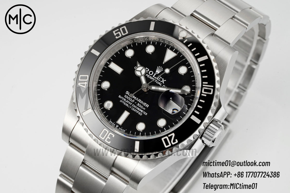 Submariner 41mm 126610 LN Black 904L SS Case and Bracelet – Premium Edition