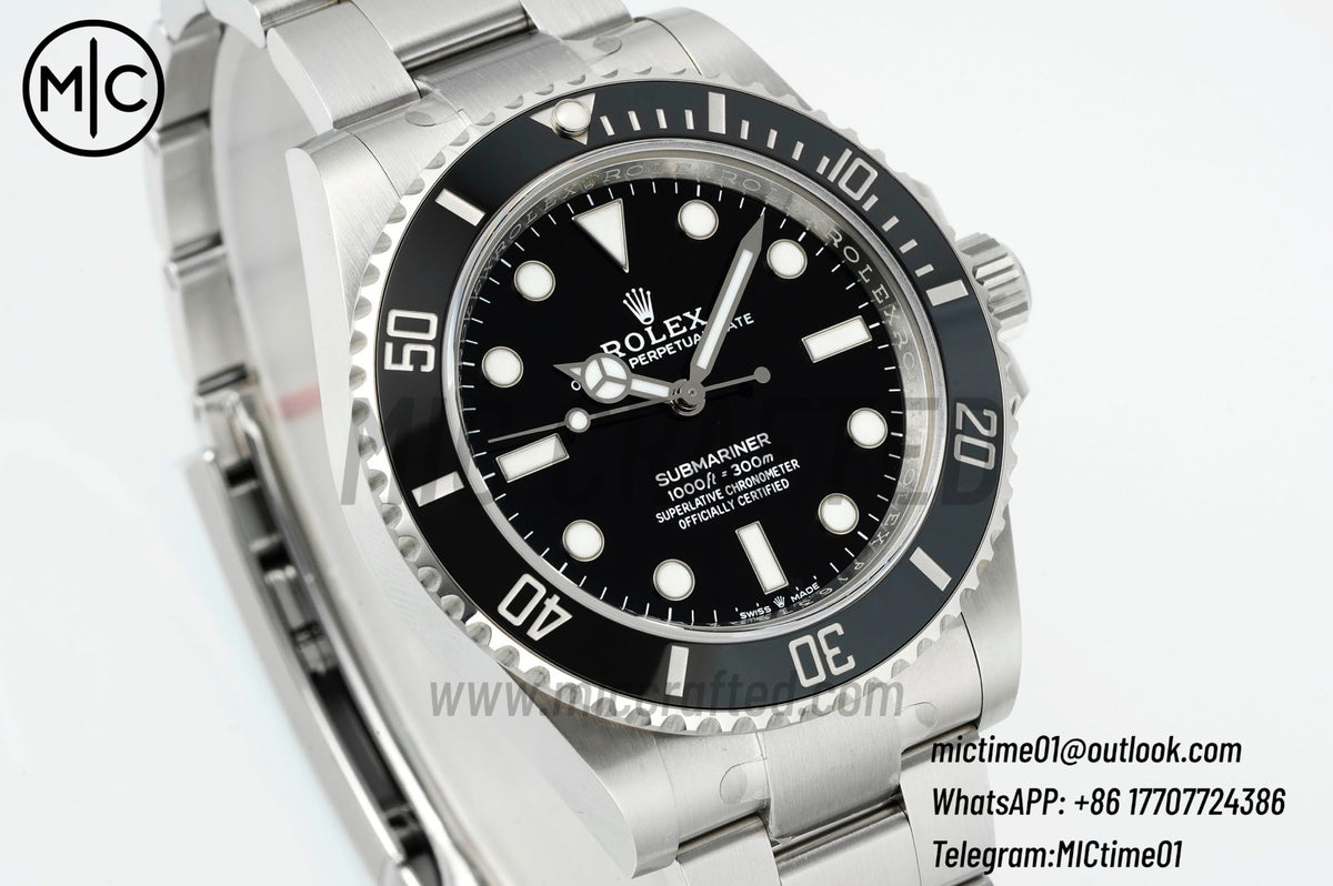 Submariner 41mm 124060 No Date 904L SS Case and Bracelet – Premium Edition
