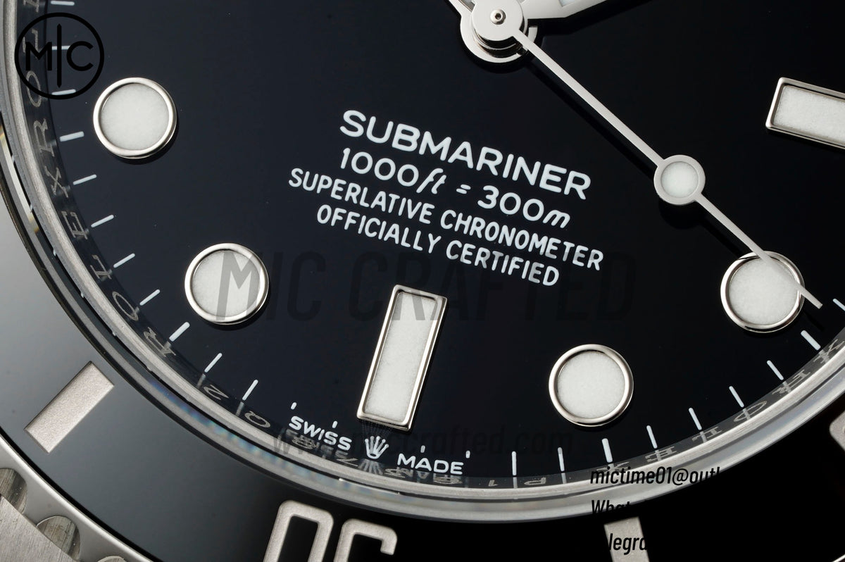 Submariner 41mm 124060 No Date 904L SS Case and Bracelet – Premium Edition