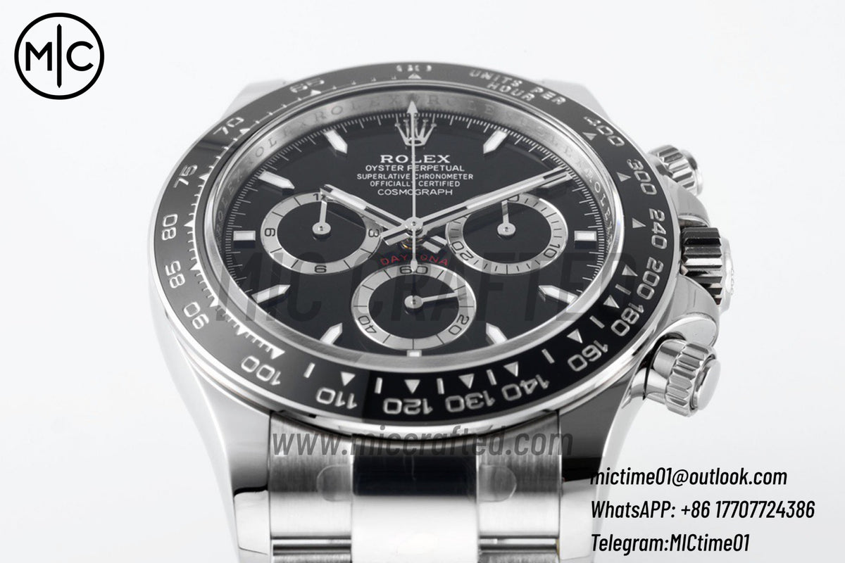 Daytona 126500 904L Steel Black Dial on SS Braclet – Premium Edition