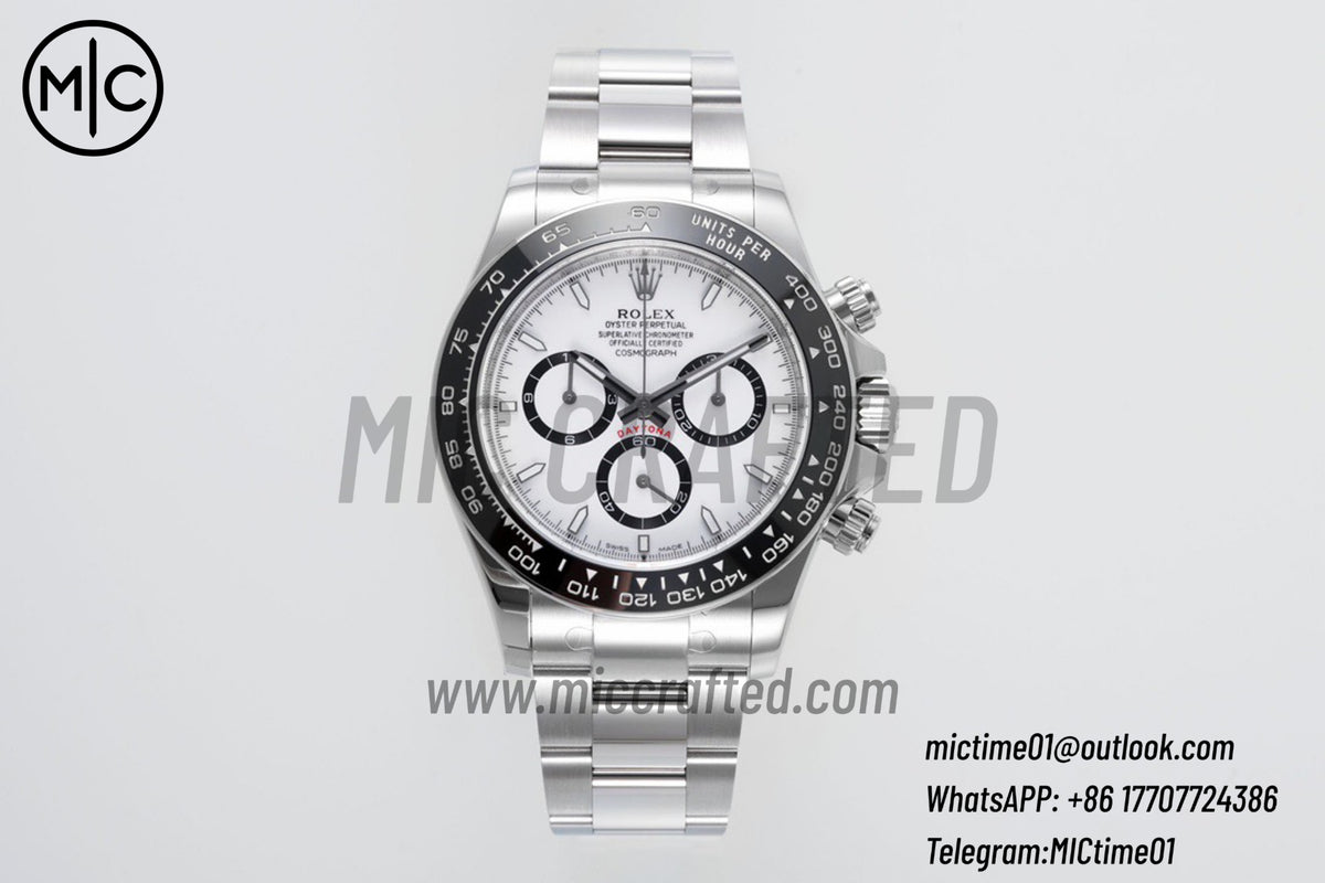 Daytona 126500 904L Steel White Dial on SS Braclet – Premium Edition